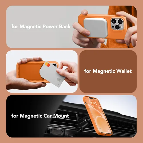 Miniatura 548 de GONEZ Funda de silicona para iPhone 15 Pro Max, compatible con Magsafe, protector de cámara + protector de pantalla, forro de microfibra suave