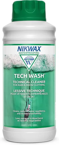 Miniatura 7 de Nikwax Tech Wash 169 fl. oz., Limpiador técnico para chaquetas y ropa de abrigo, restaura la impermeabilización en equipos de lluvia, esquí y nieve
