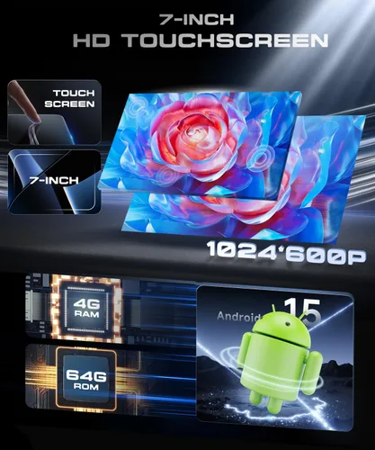 Miniatura 9 de 4G+64G para Ford F150/F250/F350 2004-2014 Radio de coche con Carplay inalámbrico/Android Auto, 7 pulgadas Android 15 pantalla táctil estéreo