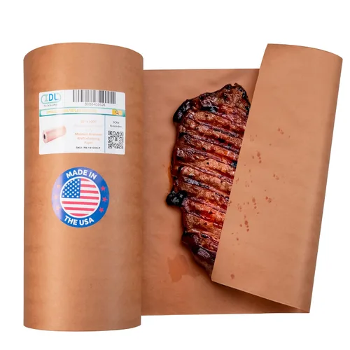 Miniatura 18 de Papel de carnicero negro de 18 x 2160 pulgadas (180 pies) – Rollo de papel de carnicero natural hecho en Estados Unidos para carne y pescado, sin