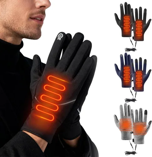 ABABC Guantes térmicos para hombres y mujeres, calentadores de manos de dedo completo, guantes térmicos térmicos para nieve, guantes de trabajo para