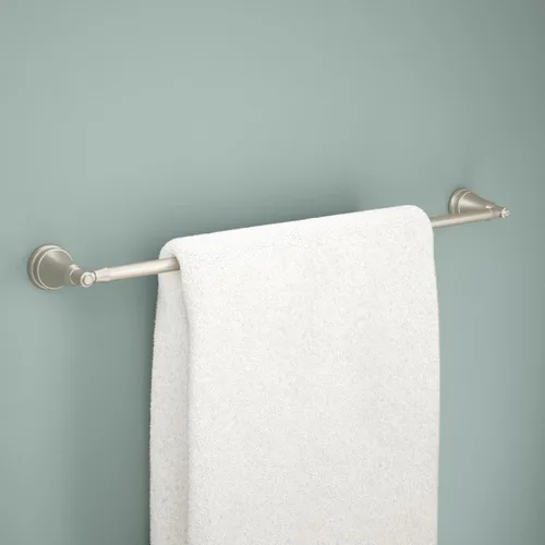 Miniatura 2 de Delta Mylan MYN18-DN - Toallero extensor de 18 pulgadas con 6 pulgadas para baño, níquel cepillado, extensible, de 18-24 pulgadas, toallero