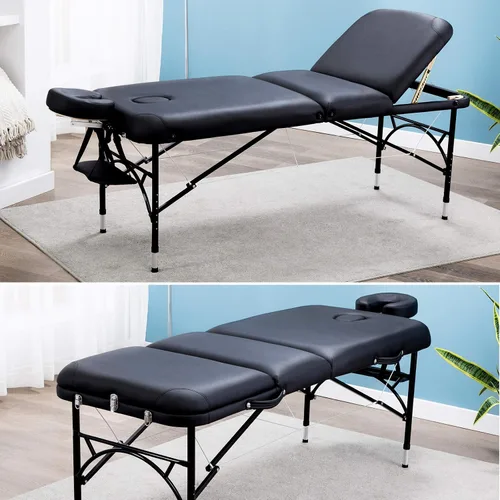 Miniatura 8 de Artechworks Mesa de masaje plegable portátil ligera de 28 pulgadas de ancho, 3 pulgadas, para salón facial, spa, cama de tatuaje con patas