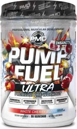Miniatura 15 de PMD Sports Pump Fuel Ultra Insanity - Polvo de preentrenamiento premium y bomba muscular, mayor enfoque, resistencia y recuperación, creatina Mango