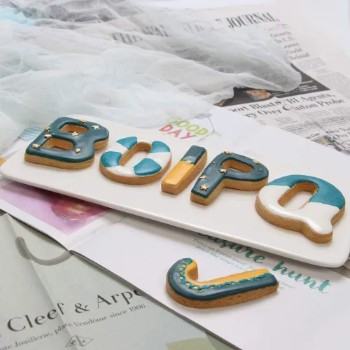 Miniatura 6 de Juego de 26 piezas de cortador de galletas del alfabeto grande (A - Z), herramientas de decoración de acero inoxidable, cortador de fondant de letras