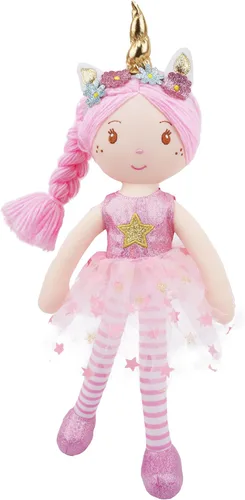 Miniatura 7 de June Garden Muñeca bailarina personalizada de 16 pulgadas, Monica, muñeca de ballet de felpa impresa con nombre personalizado para niñas, regalo