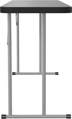 Miniatura 9 de BizChair Mesa de entrenamiento plegable de plástico negro de 6 pies