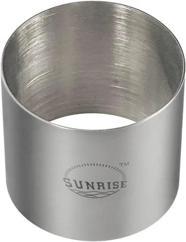 Miniatura 2 de Paquete de 4 moldes de acero inoxidable para suministros de cocina Sunrise, 3 x 2.75 pulgadas (3 x 2.75 pulgadas)