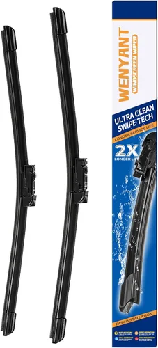 Miniatura 18 de Juego de limpiaparabrisas compatibles con GMC Terrain 2010-2017, Chevrolet Equinox 2010-2017 y Ford Kuga MK1 2008-2012, delanteros, equipo original