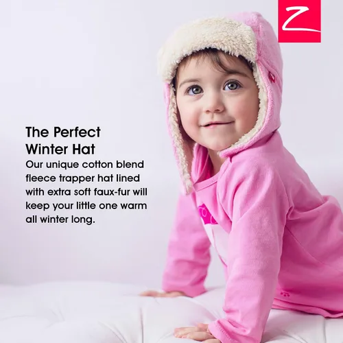 Miniatura 2 de Zutano Cozie - Sombrero unisex de forro polar para niños pequeños y bebés, sombrero de clima frío para niños y niñas