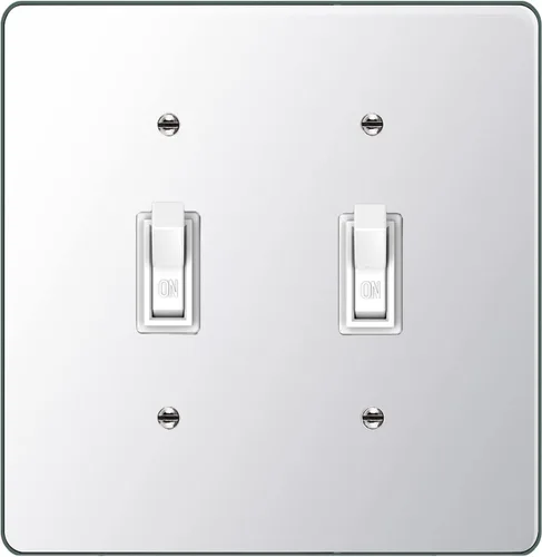 Miniatura 9 de Placa de pared con espejo plateado para interruptor de luz, placa de pared acrílica duradera, placa de pared decorativa de una sola pandilla