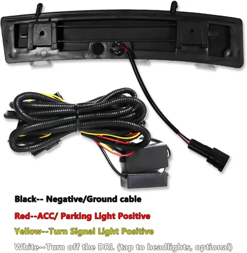 Miniatura 3 de Parachoques delantero LED Switchback luces de circulación diurna ámbar/blanco con kit de lámpara de señal de giro para Nissan 350z LCI 2006-2009