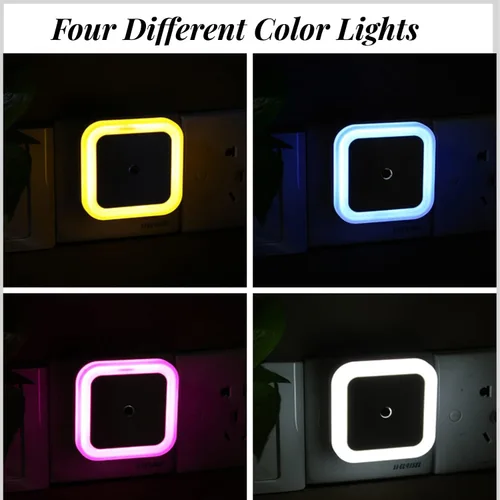 Miniatura 6 de Othmro ABS L65 × W65 × H68 Luz nocturna enchufable luz cálida LED Navidad bombilla luces de cama con sensor automático de atardecer a amanecer