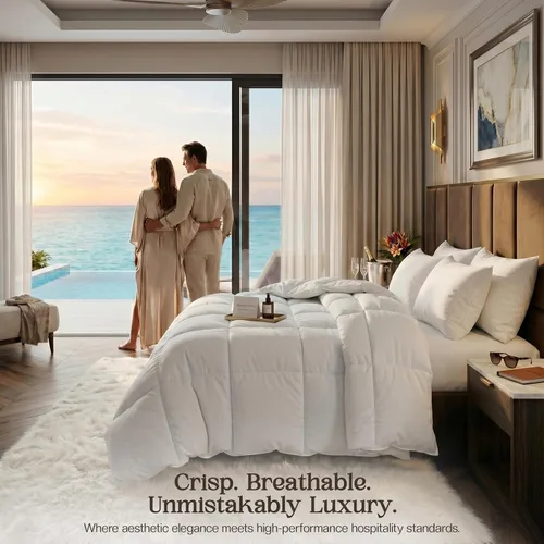Miniatura 4 de Edredones de Utopia Bedding tamaño Queen, inserto de edredón para todas las estaciones, edredón acolchado alternativo con costura de punto de caja