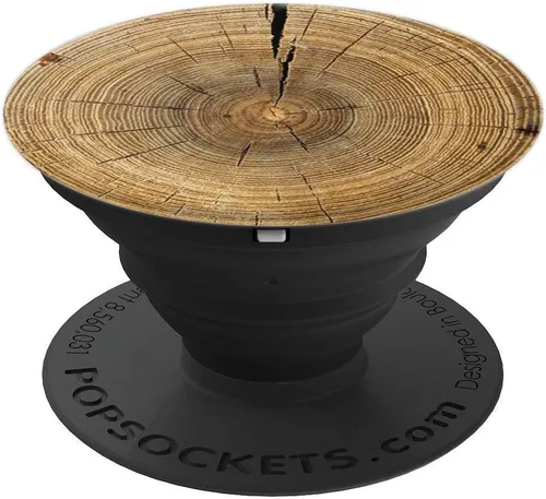 Miniatura 4 de PopSockets - Soporte para teléfonos y tabletas (madera), color rojo
