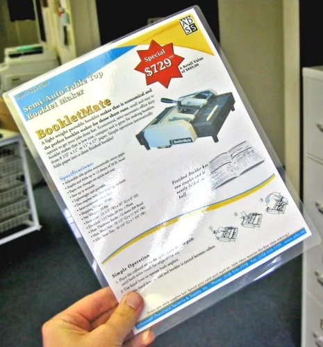 Miniatura 4 de 9527 Product Bolsas de laminación térmica de 3 mil, hojas de laminación transparentes de tamaño carta, 8.5 x 11 pulgadas (500 piezas/paquete)