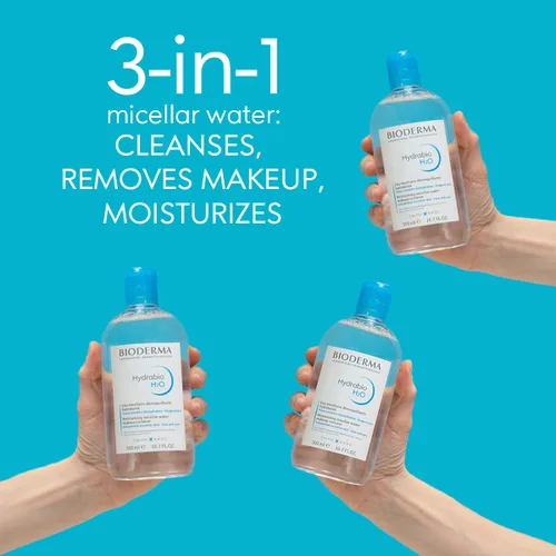 Miniatura 2 de Bioderma - Agua micelar Hydrabio H2O - Limpiador facial y desmaquillante - Agua limpiadora micelar para pieles sensibles deshidratadas