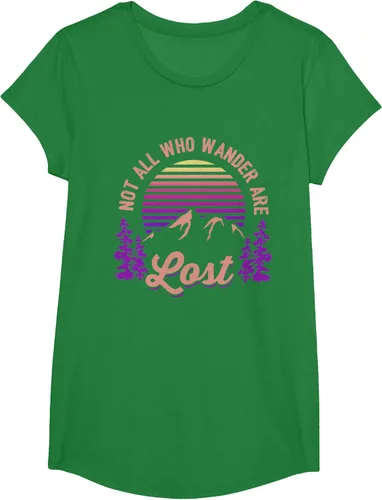 Miniatura 84 de Not All Who Wander Are Lost Vintage Mountains - Camiseta de senderismo, Negro, S