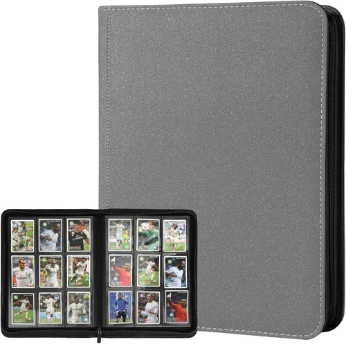 Miniatura 9 de Carpeta de Tarjetas de Fútbol Americano con Fundas, Carpeta de Tarjetas Coleccionables de 900 Bolsillos, Carpeta Porta Tarjetas de 9 Bolsillos Álbum