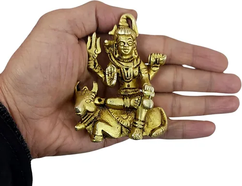 Miniatura 16 de Craftsofindia Goddess Durga - Estatua pequeña de latón, decoración divina, escultura hindú hecha a mano de 3 pulgadas para el altar del hogar
