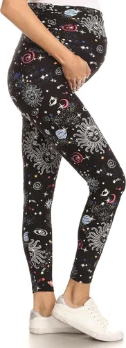 Leggings Depot - Leggings de maternidad para mujer, sobre el vientre, mallas de yoga casuales para embarazo
