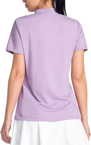 Miniatura 2 de ChinFun Women's Golf Polo Shirts V-Neck Short Sleeve Collarless UPF 50+ Tennis Running T-Shirts Quick Dry Tops
