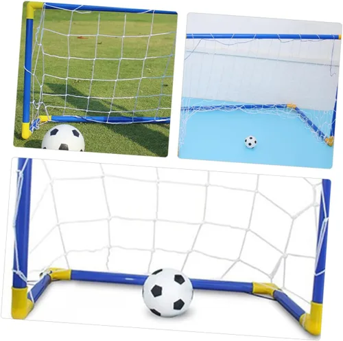 Miniatura 7 de Outanaya Portería de fútbol plegable portátil de plástico Mini puerta de fútbol para entrenamiento interior al aire libre Red plegable ligera