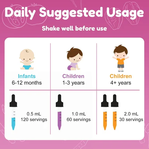 Miniatura 4 de Nuvamin - Gotas de complejo B liposomal líquido para niños, bebés y adultos, 2 onzas líquidas (2.0 fl oz), 120 porciones diarias. B1, B2, B3, B5
