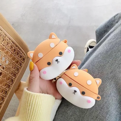 Miniatura 5 de Bonita funda de perro para Airpod Pro/Pro 2 Gen 2023/2022/2019, divertida funda de silicona de dibujos animados 3D Kawaii Air Pods Pro de 2ª/1ª Corgi