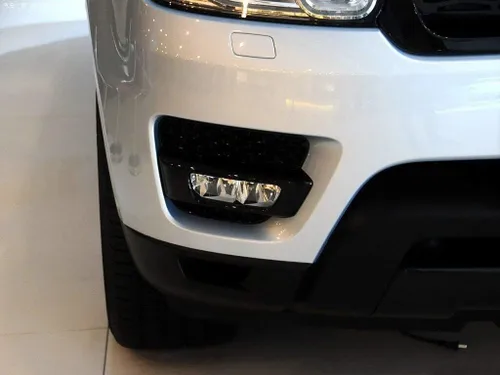 Miniatura 4 de Negro ABS delantero niebla luz lámpara cubierta Trim 2 unids para Land Rover Range Rover Sport 2014-2018 (negro)