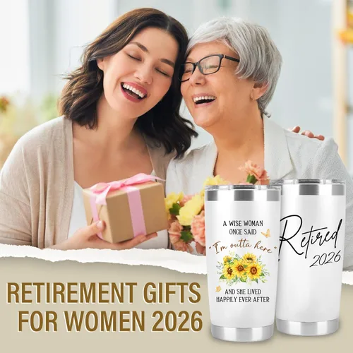 Miniatura 5 de Regalo de jubilación para mujer – Jubilada 2026 A Wise Woman Once Said Acero inoxidable 20 onzas – Divertidos regalos de jubilación para compañeros
