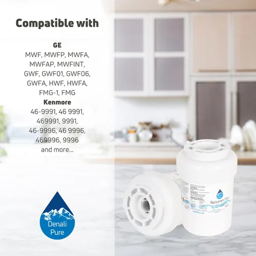 Miniatura 9 de Paquete de 3 filtros de agua de repuesto para refrigerador General Electric PFSS6PKXASS - Compatible con cartucho de filtro de agua de refrigerador