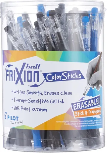 PILOT FriXion ColorSticks - Bolígrafos de tinta de gel borrables, punta fina