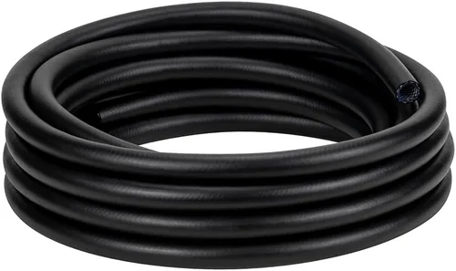 Tubo de vinilo de plástico trenzado negro de alta presión de 3/8 pulgadas a 50 pies, manguera de tubo de PVC reforzado, flexible, sin BPA, perfecto
