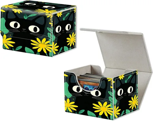 Miniatura 26 de MTG Commander - Caja de cartas intercambiables, más de 100 tarjetas con funda con funda de piel sintética, caja de almacenamiento de tarjetas