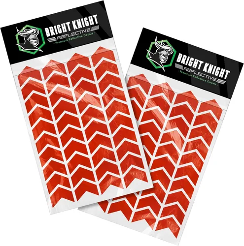 Miniatura 6 de Bright Knight Decals Calcomanías reflectantes para casco de bicicleta, cinta adhesiva acíclica blanca de 1 pulgada fabricada con cinta reflectante