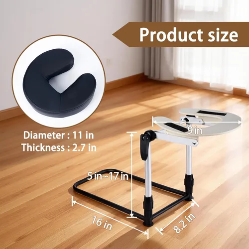 Miniatura 5 de Reposacabezas de masaje para cama en casa, almohada ajustable para cama, almohada boca abajo después de cirugía ocular, almohada de masaje portátil