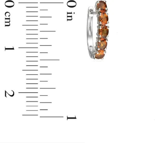 Miniatura 4 de Gin & Grace Aretes de plata de ley 925 con citrino genuino para mujer., Metal Gema, Citrino