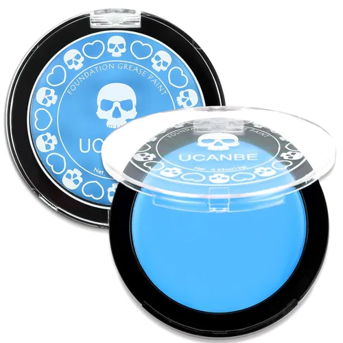Miniatura 12 de UCANBE Base de maquillaje facial y corporal en crema negra, pintura de grasa profesional no tóxica, paleta de pintura facial para Halloween