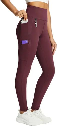 Miniatura 12 de baleaf Leggings con forro polar para mujer, impermeables, pantalones de senderismo de invierno, mallas térmicas para correr, bolsillos
