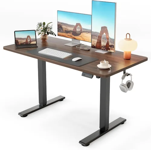 Miniatura 24 de Cubiker Escritorio de Pie de 40 x 24 Pulgadas, Mesa Eléctrica de Oficina en Casa de Altura Ajustable, Escritorio Sit-Stand con Tablero de Empalme