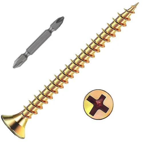 Miniatura 31 de Wensilon (385 piezas) Tornillos de cabeza plana negros para madera, tornillos autorroscantes de cabeza plana para metal rápido, equipados con kit