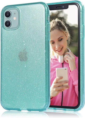 Miniatura 15 de JJGoo - Funda protectora para iPhone 11 (2019), con purpurina brillante, anti-arañazos, a prueba de golpes, flexible, y delgada para mujeres y niñas