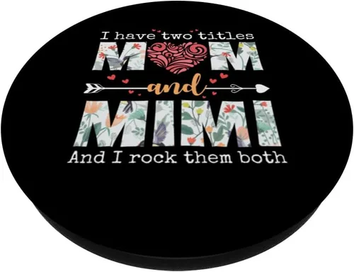 Miniatura 2 de Tengo dos títulos mamá y mimi para el día de la madre PopSockets intercambiables PopGrip