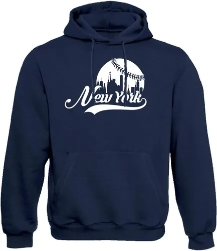 Miniatura 6 de Xtreme Apparrel Cityscape Skyline - Sudadera con capucha para hombre para fanáticos del béisbol