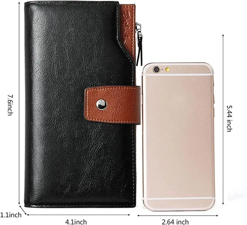 Miniatura 5 de BOSTANTEN Maletín de cuero para mujer de 15.6 pulgadas, bolso de hombro para laptop, oficina, trabajo, bolsos cruzados y carteras de cuero