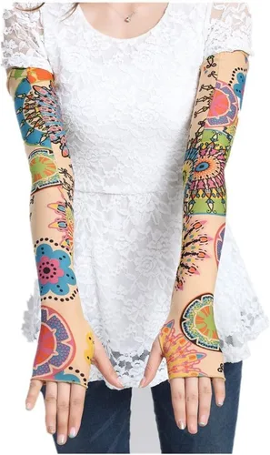 Miniatura 4 de Mangas de brazo de enfriamiento con estampado de vaca Protección UV Manos Brazo Cubierta de brazo largo Guante de manga