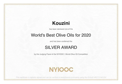 Miniatura 3 de Kouzini Aceite de oliva virgen extra griego Primero prensado en frío Cosecha actual de 1 litro (34 fl oz) Ganador del premio NYIOOC Origen