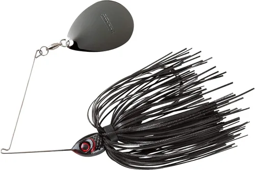 Miniatura 10 de Booyah Señuelo de pesca Moontalker Spinner-Bait Bass Negro/Rojo