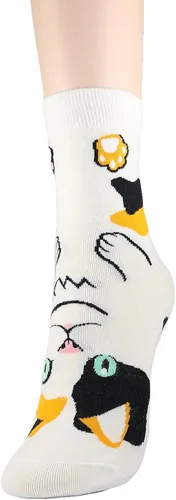 Miniatura 5 de DEARMY Calcetines de gato para mujer, regalos para mujeres y adolescentes, calcetines de diseño divertido, los mejores regalos de Navidad